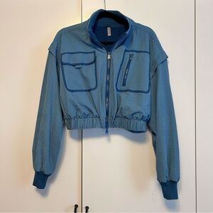 Free People Blue bomber Jacket